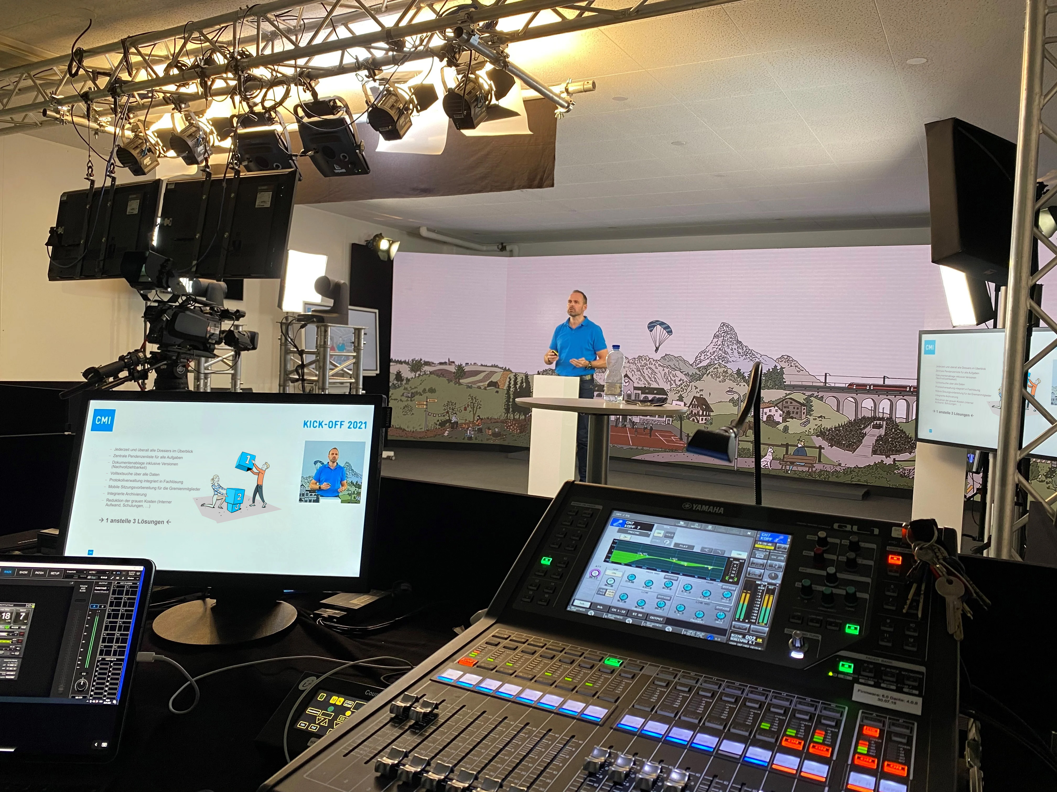 CMI im TV-Studio CMI im TV-Studio